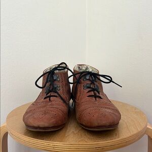 Brown Leather Sole Shoes